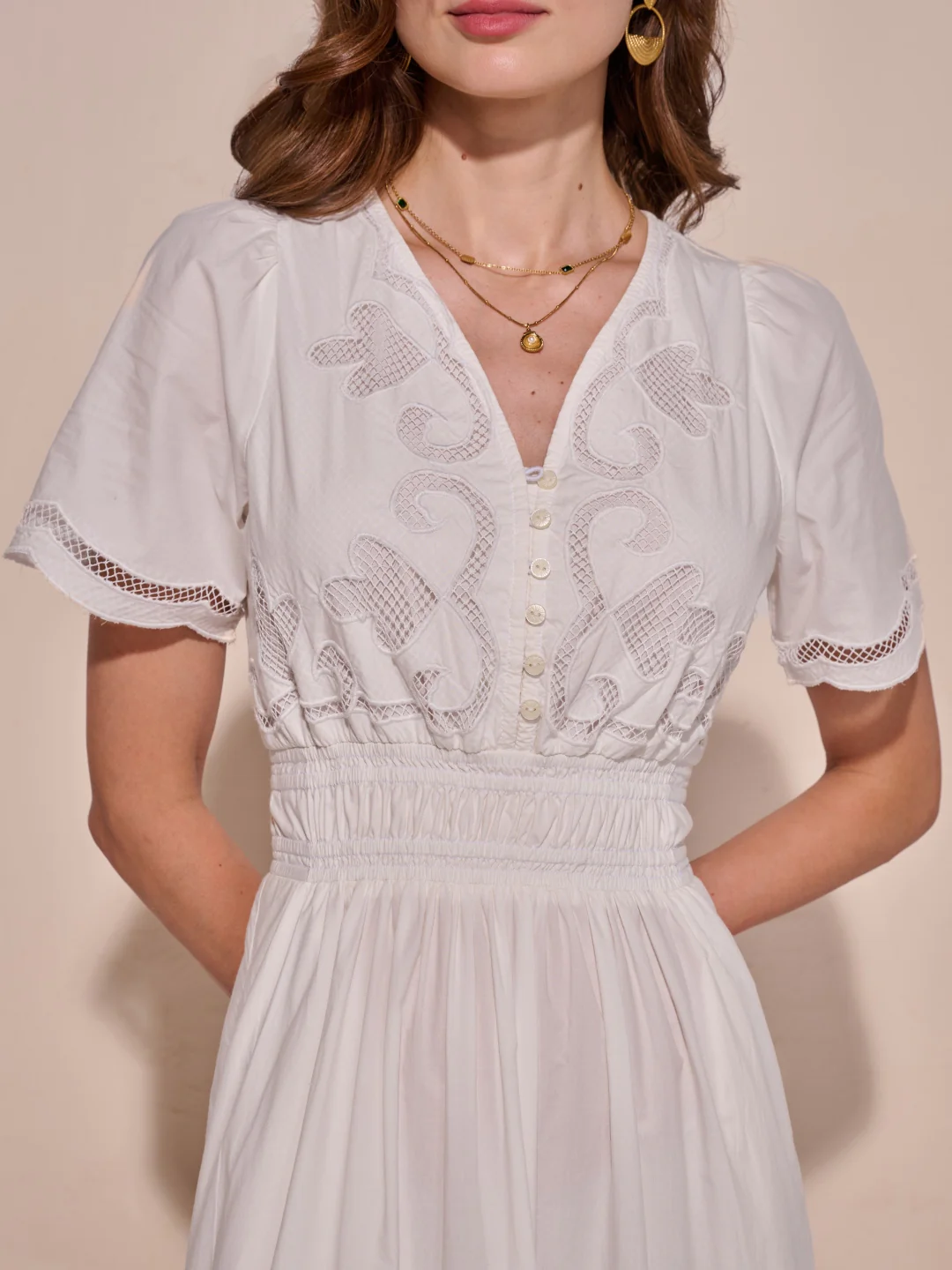 Ava Cutwork Dress - Image 24