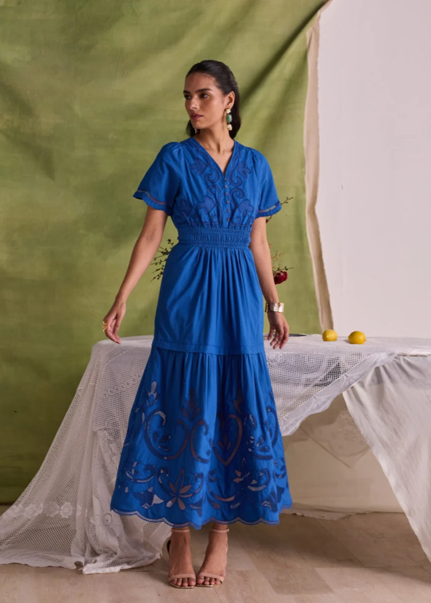 Ava Cutwork Dress - Image 12