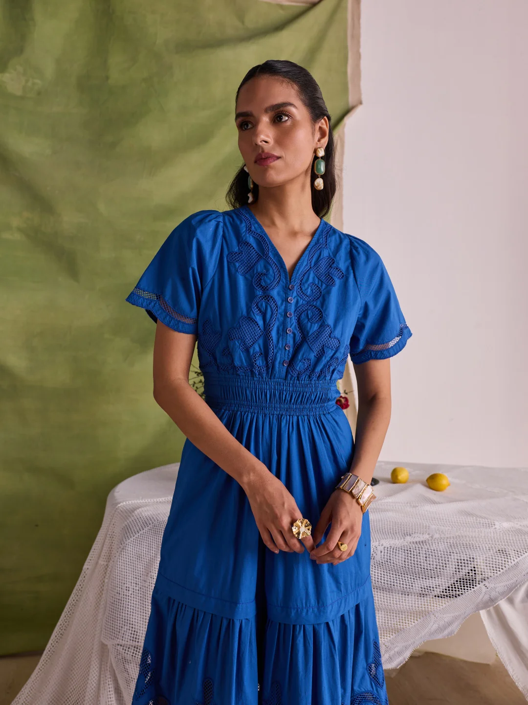 Ava Cutwork Dress - Image 13