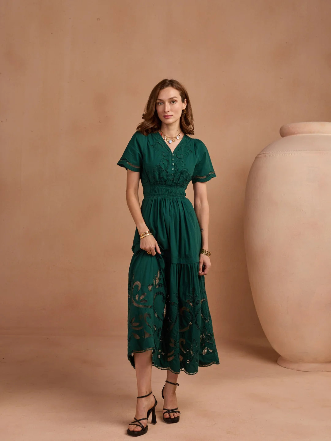 Ava Cutwork Dress - Image 7