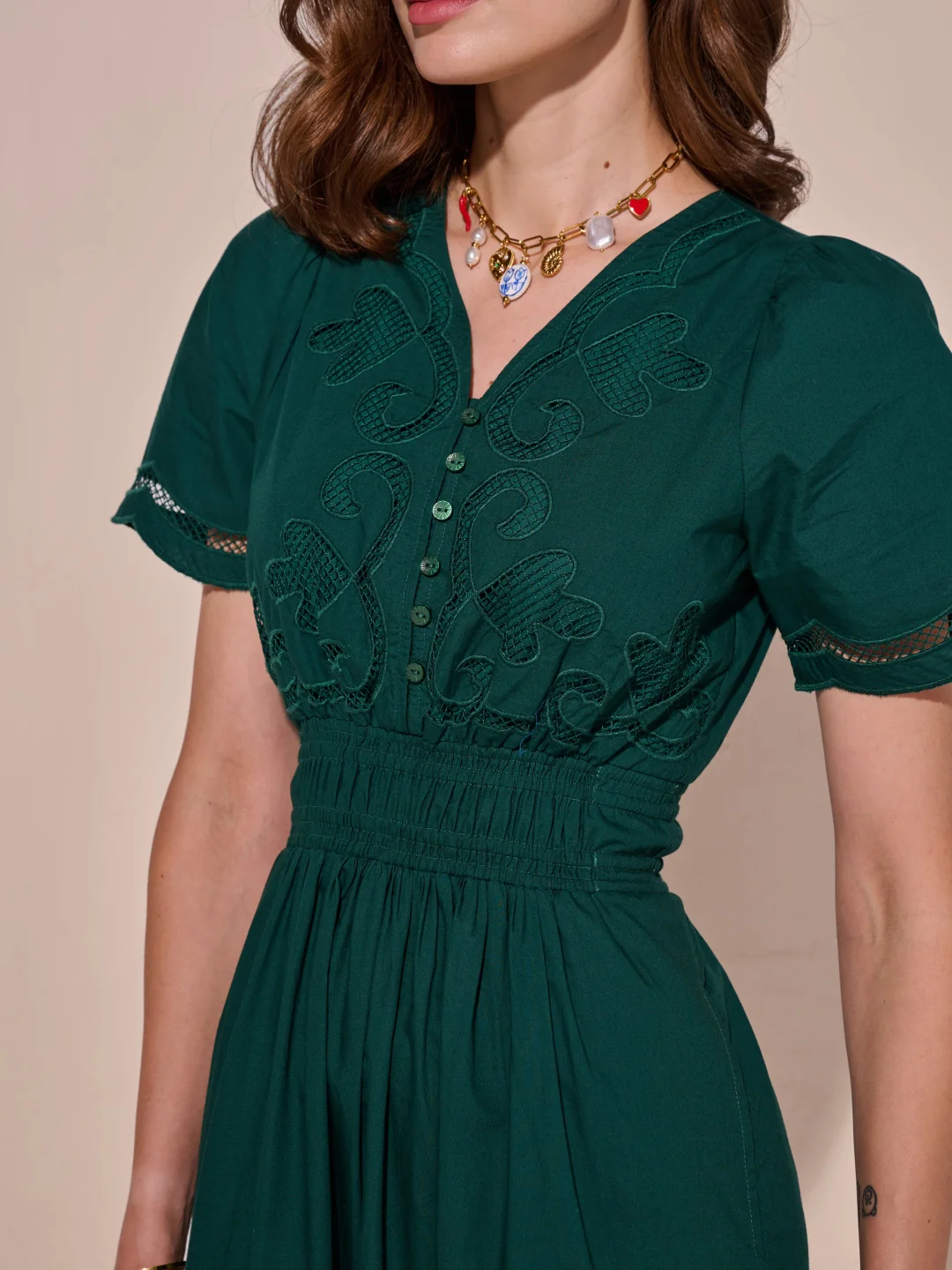 Ava Cutwork Dress - Image 11