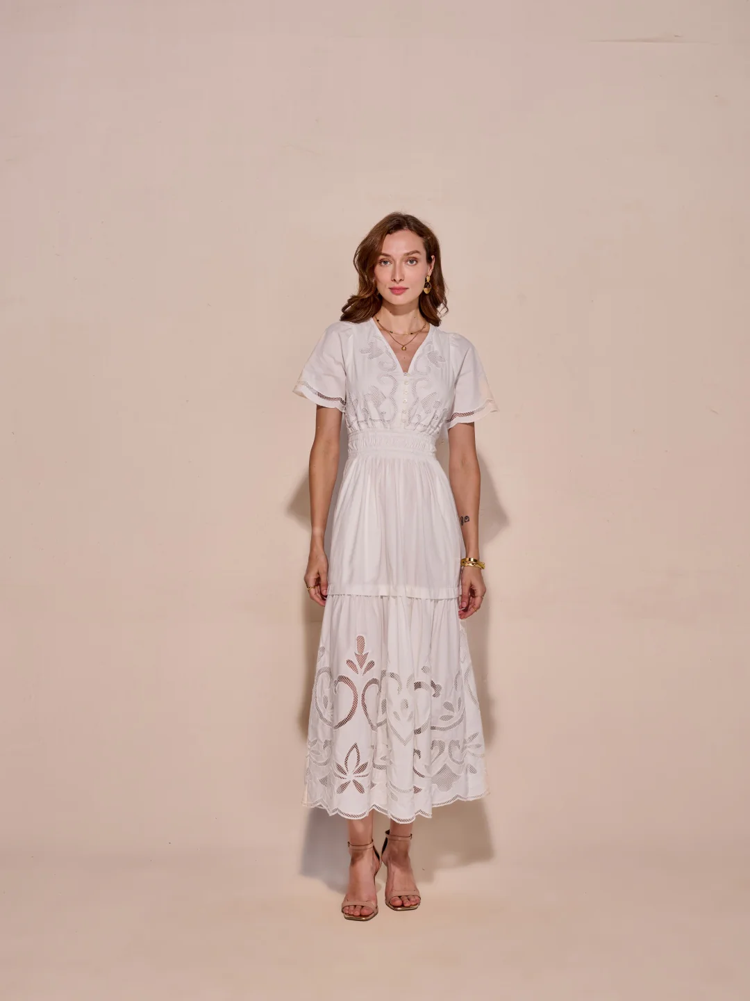 Ava Cutwork Dress - Image 25