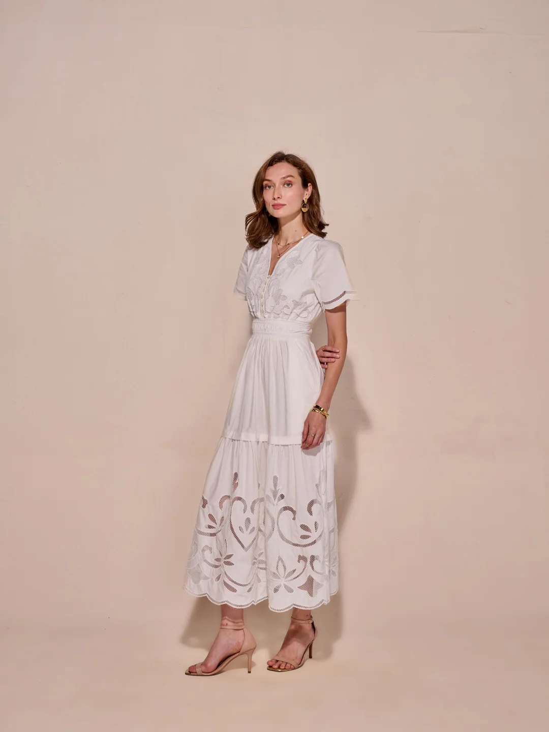 Ava Cutwork Dress - Image 29