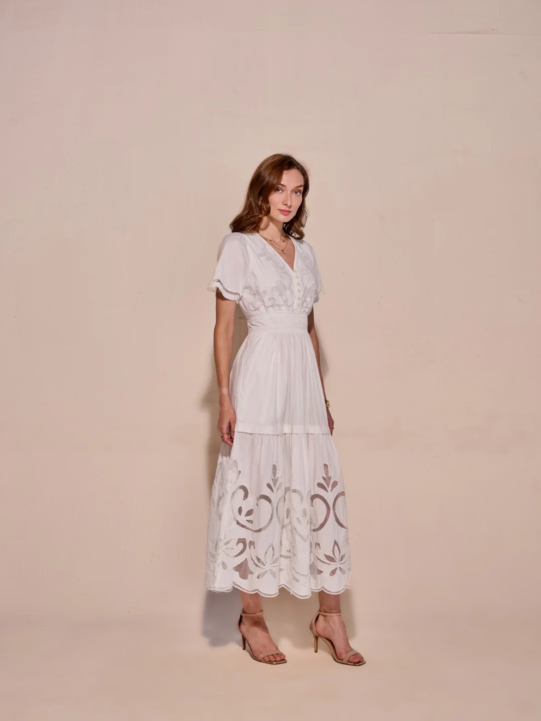 Ava Cutwork Dress - Image 27