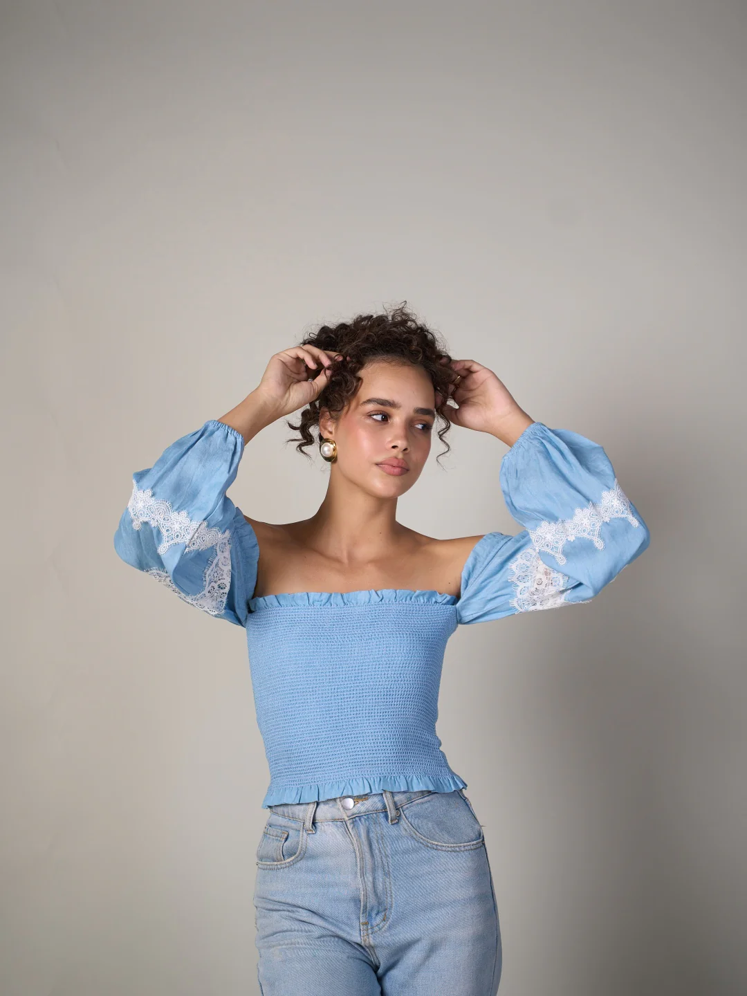 Black Bishop Sleeve Tube Top - Image 10