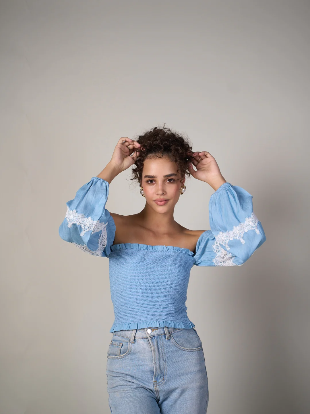 Black Bishop Sleeve Tube Top - Image 11