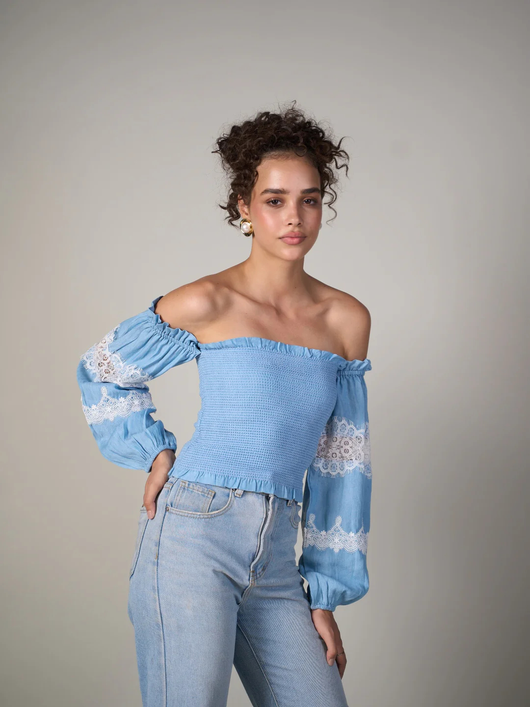 Black Bishop Sleeve Tube Top - Image 13