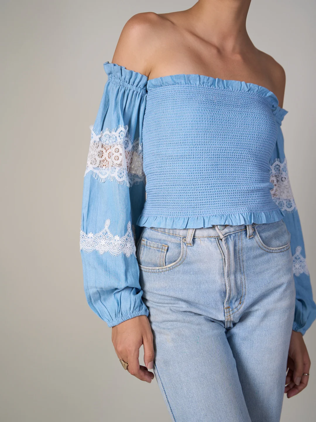 Black Bishop Sleeve Tube Top - Image 18