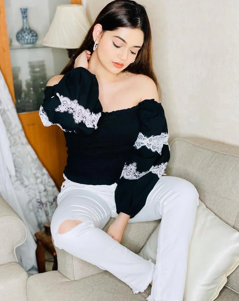 Black Bishop Sleeve Tube Top - Image 3