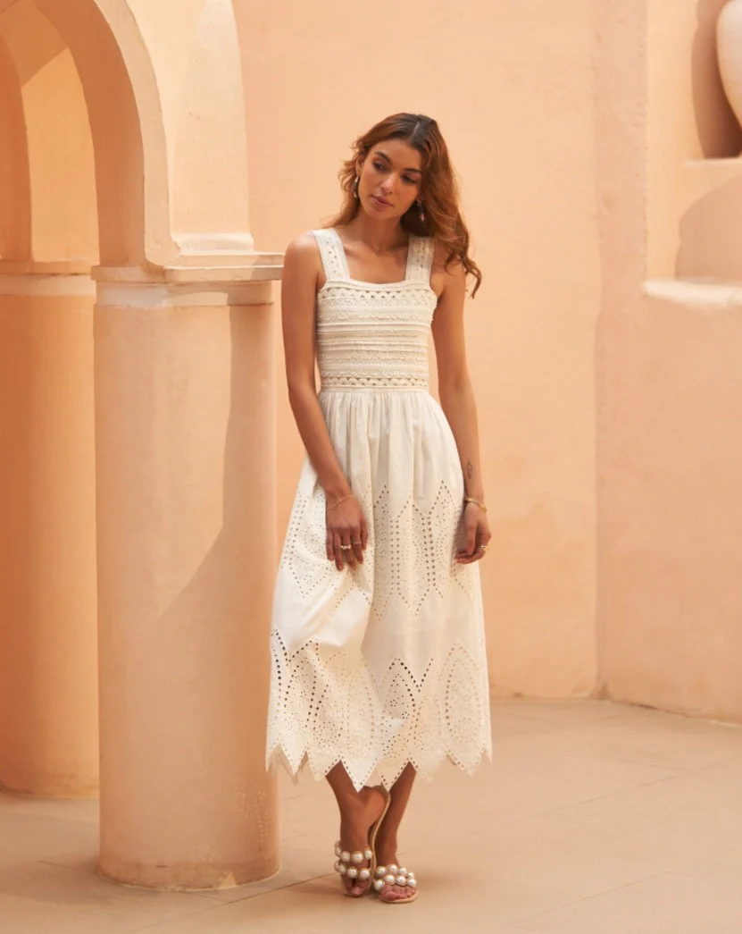 Charlotte Embroidered Dress - Image 15