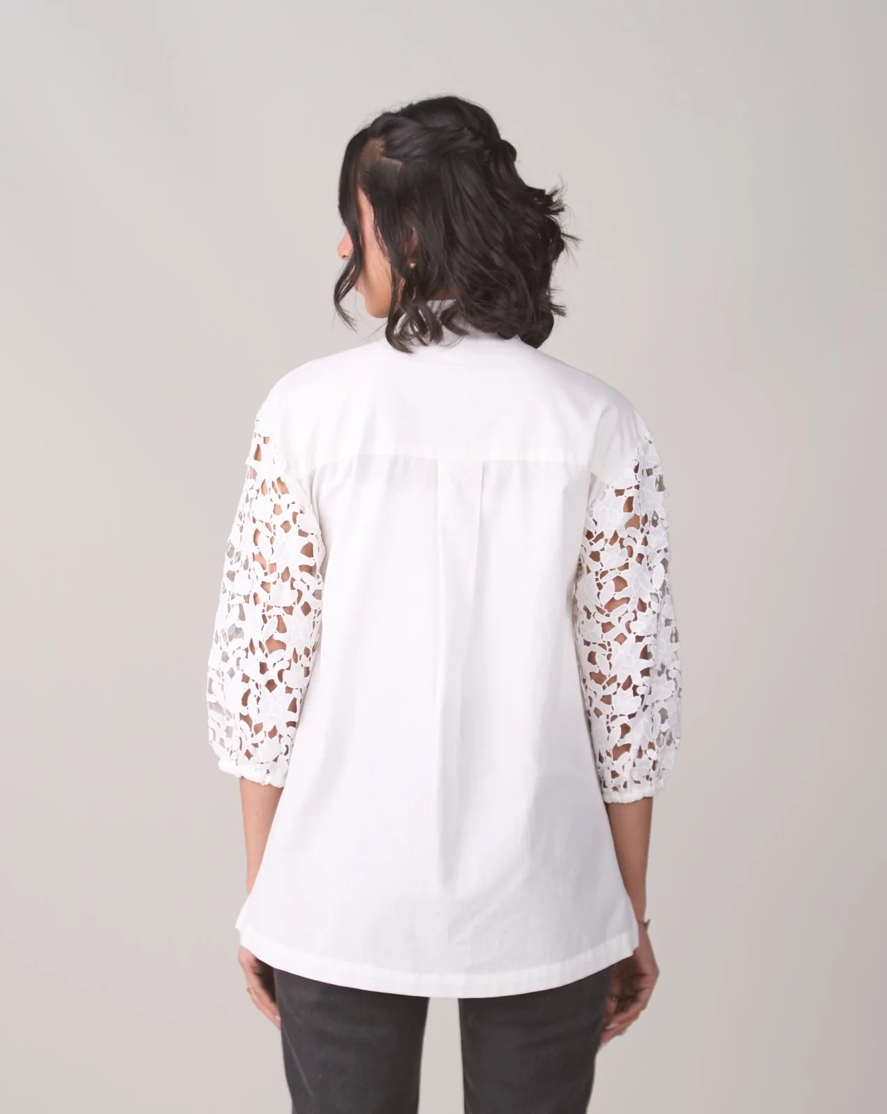Amber White Blouse - Image 7