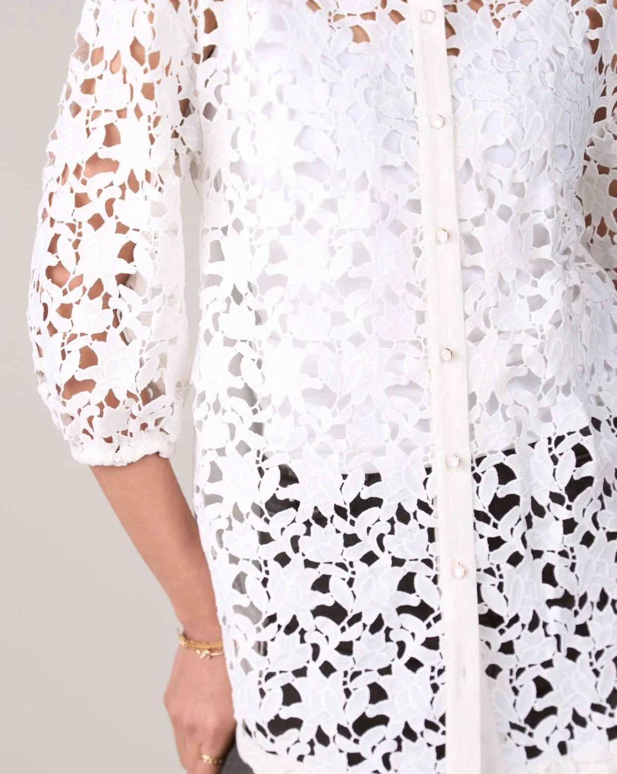 Amber White Blouse - Image 5