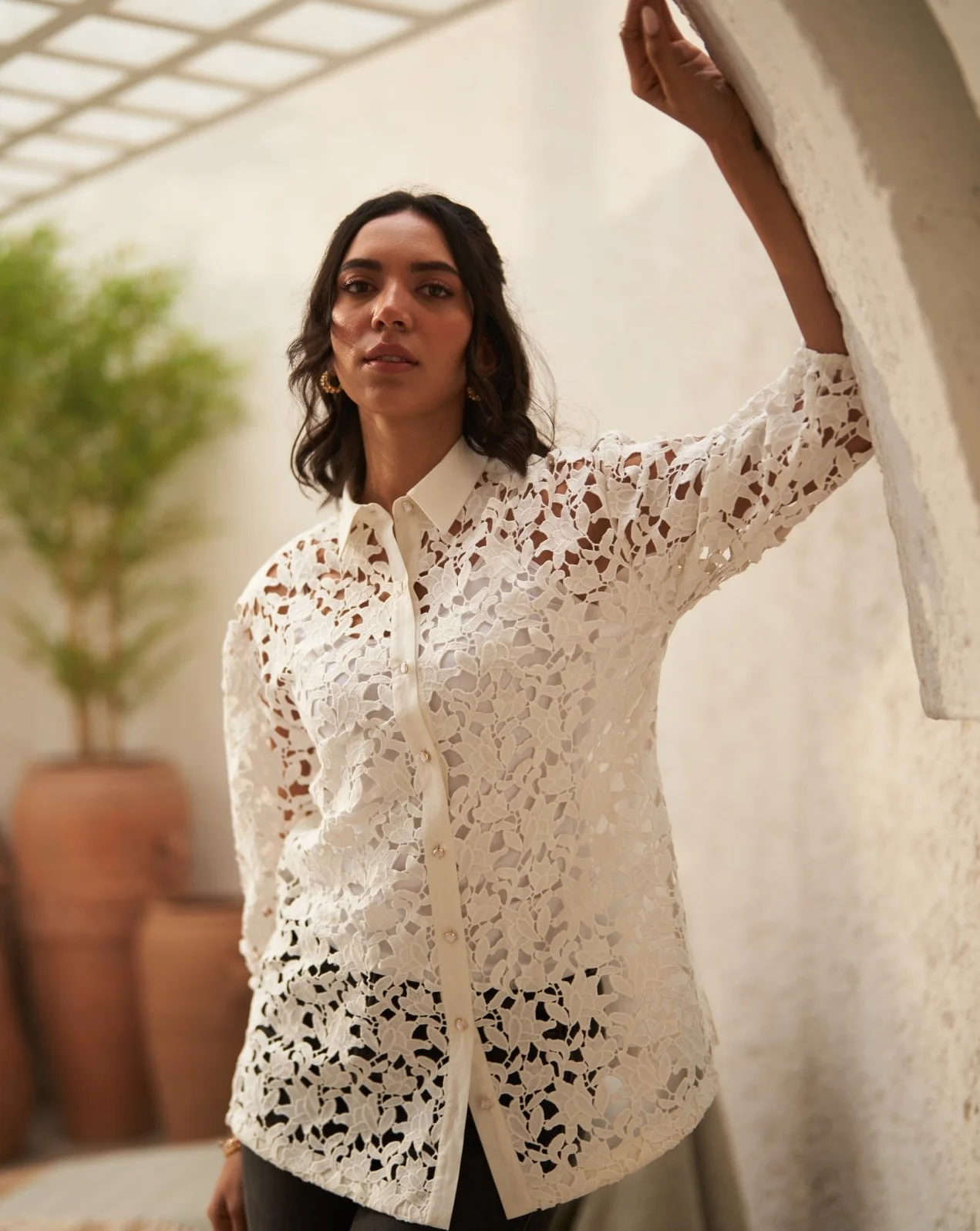 Amber White Blouse - Image 8