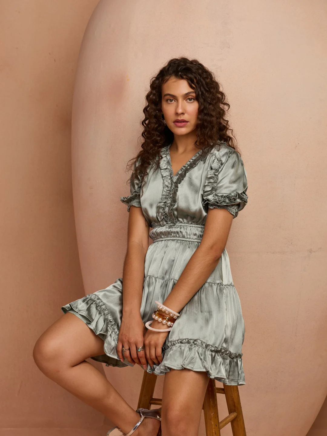 Eden Chiffon Dress - Image 5