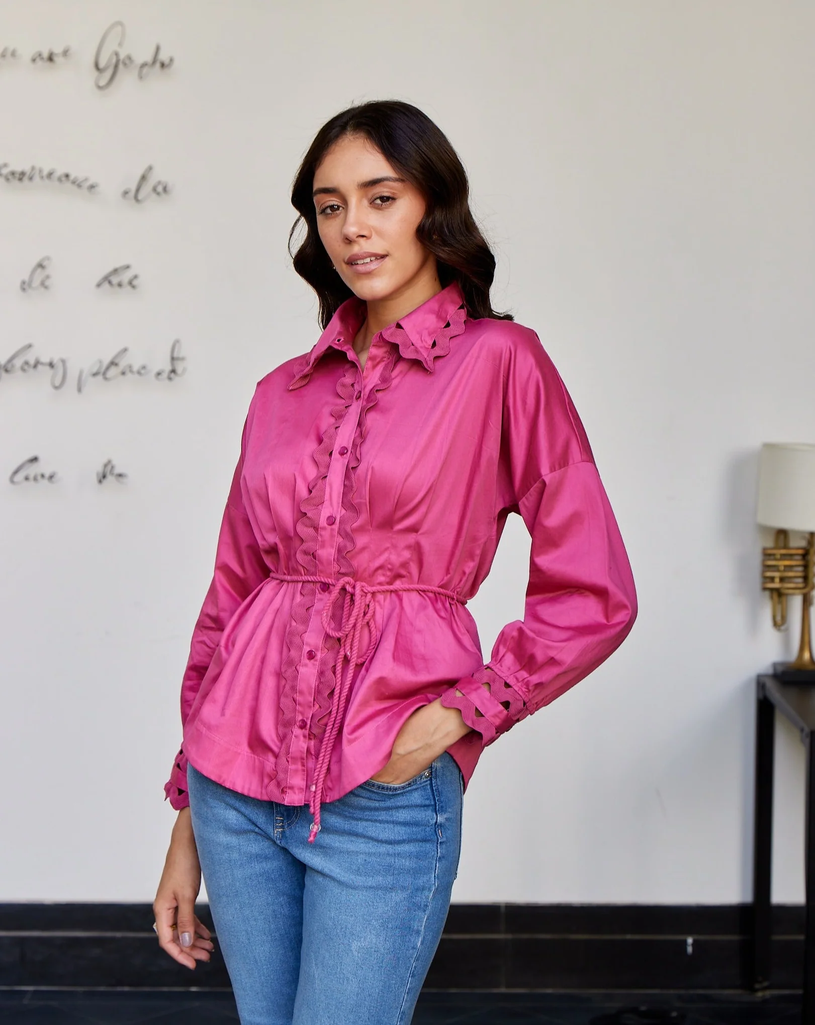 Cotton Satin Shirt - Image 9