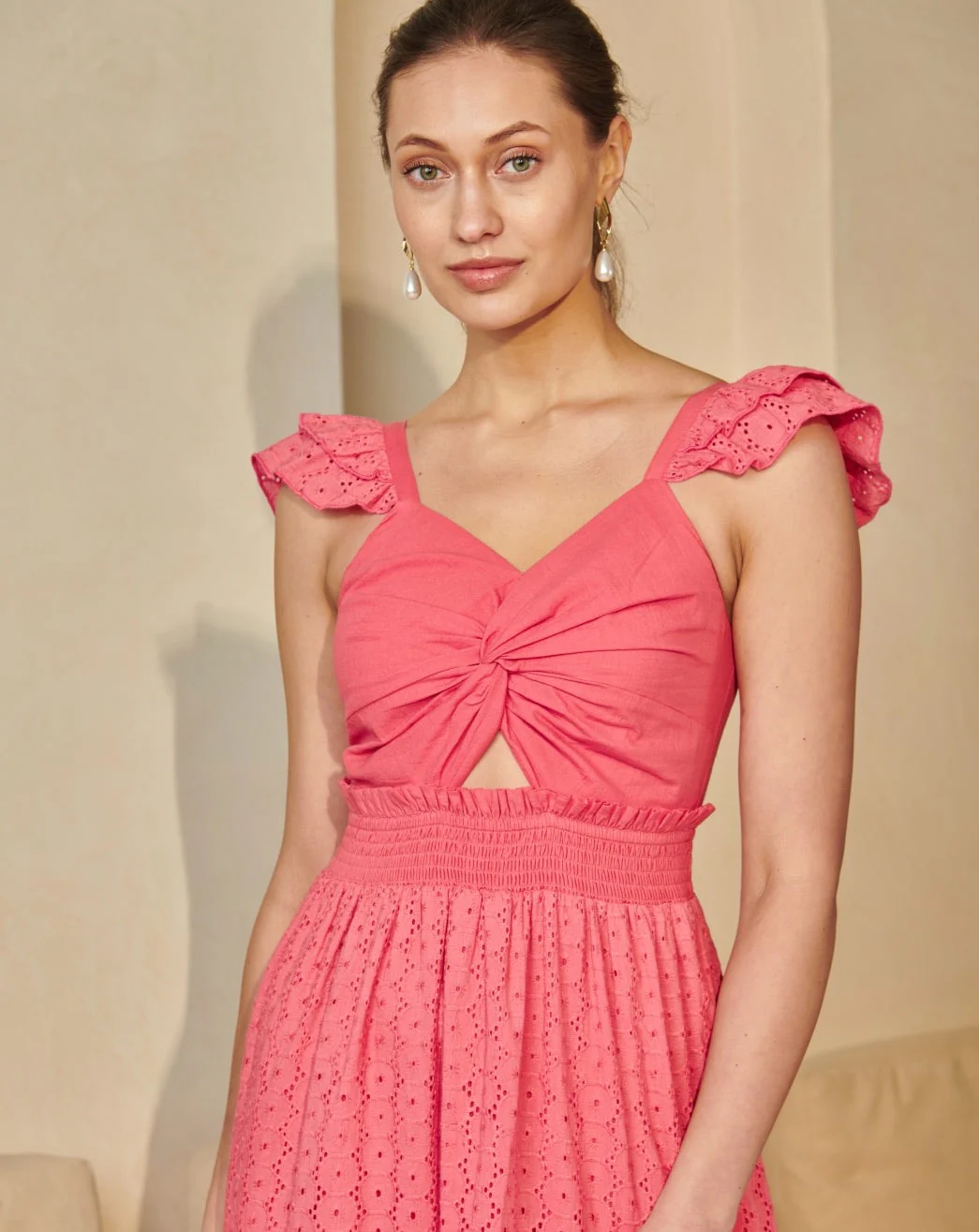 Elle Pink Maxi Dress - Image 9