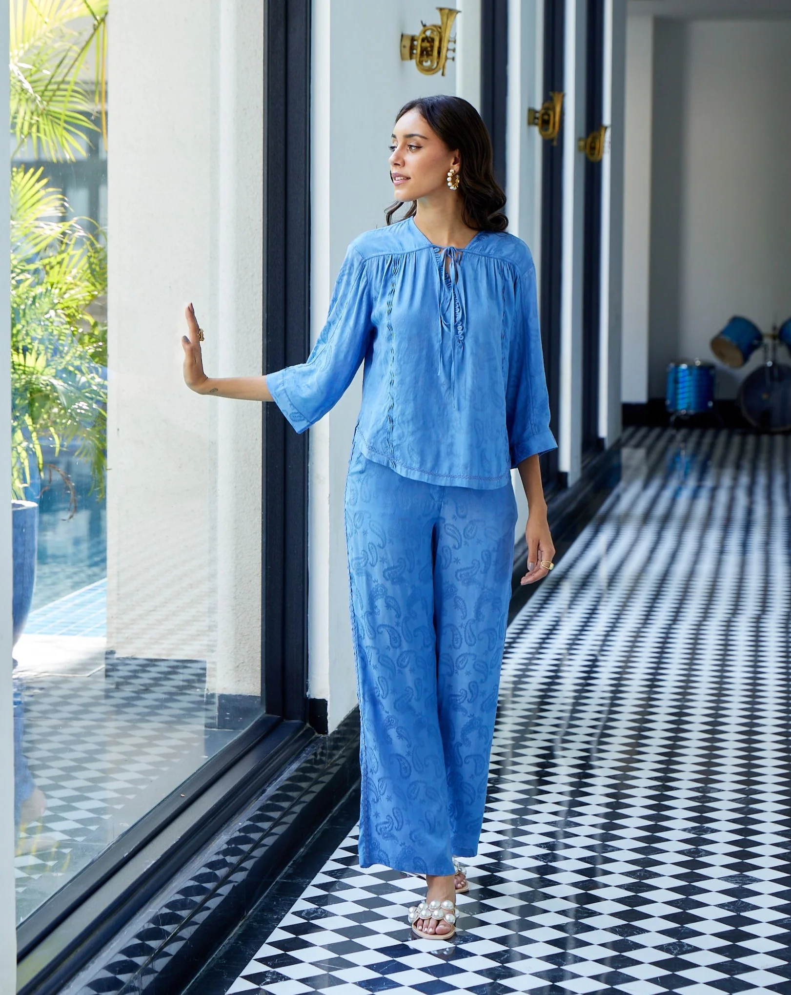 Ellie Jacquard Pants - Image 10