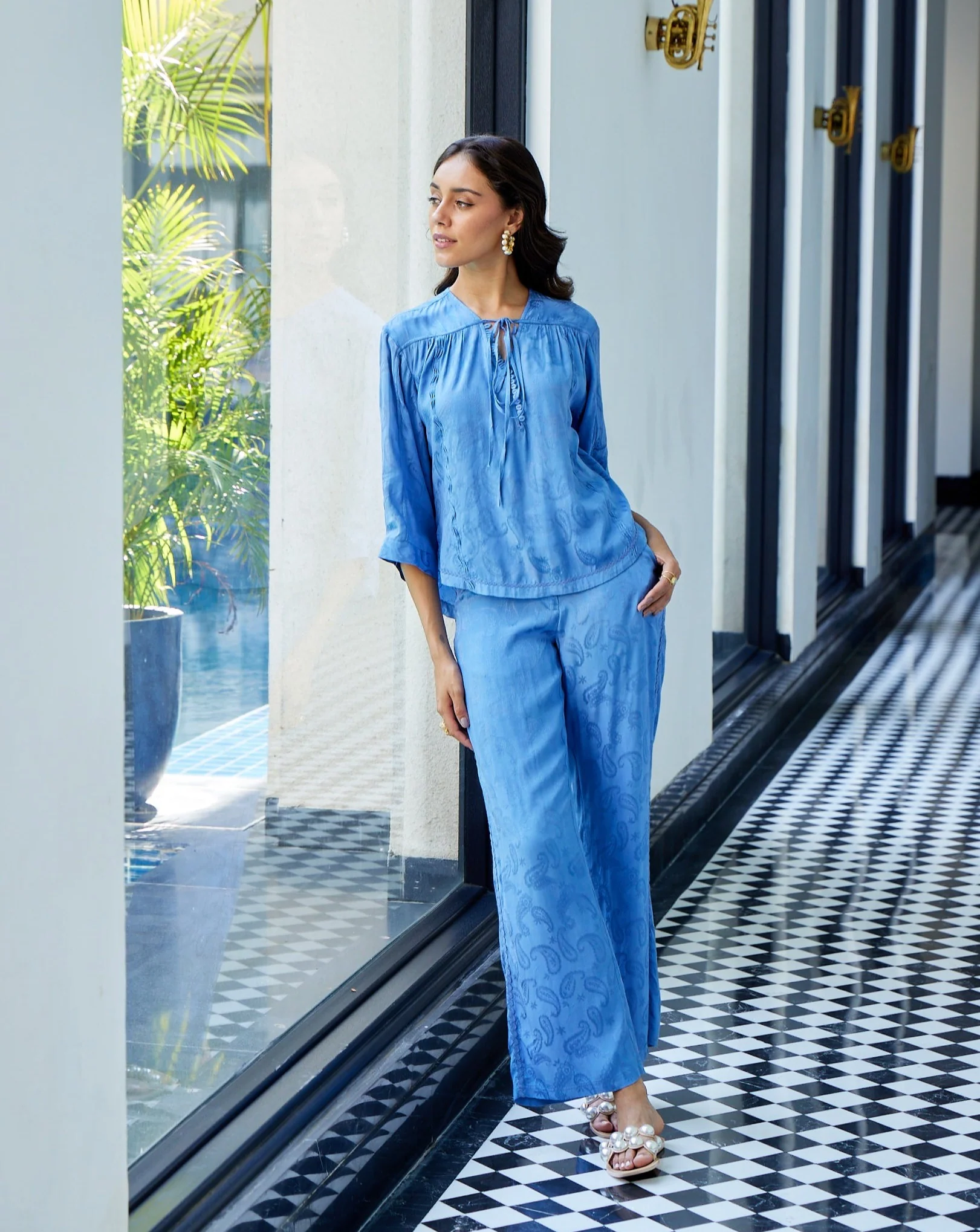 Ellie Jacquard Pants - Image 12