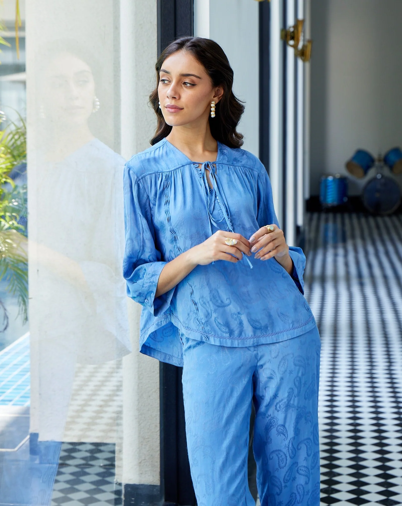 Ellie Jacquard Top - Image 10