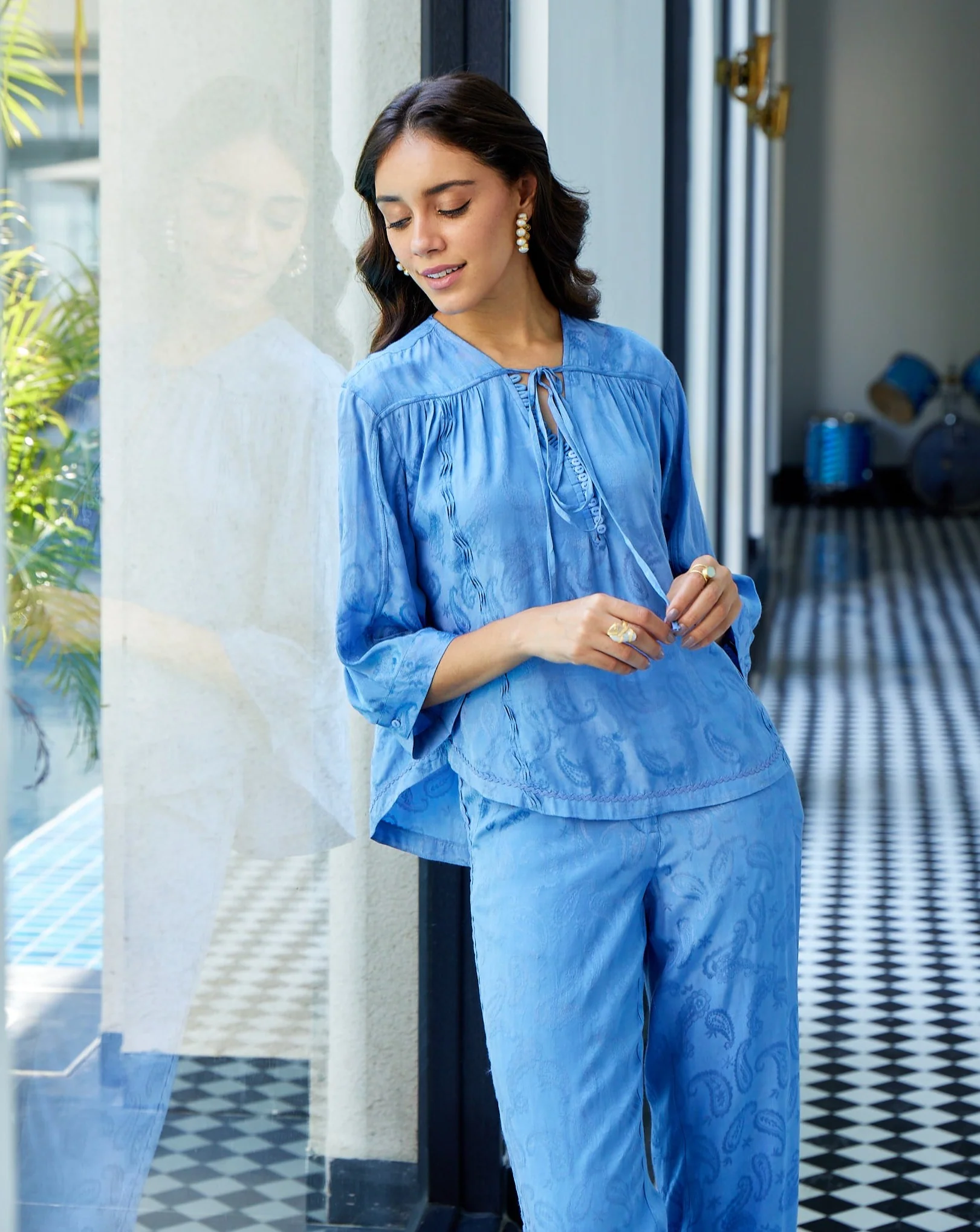 Ellie Jacquard Top - Image 11