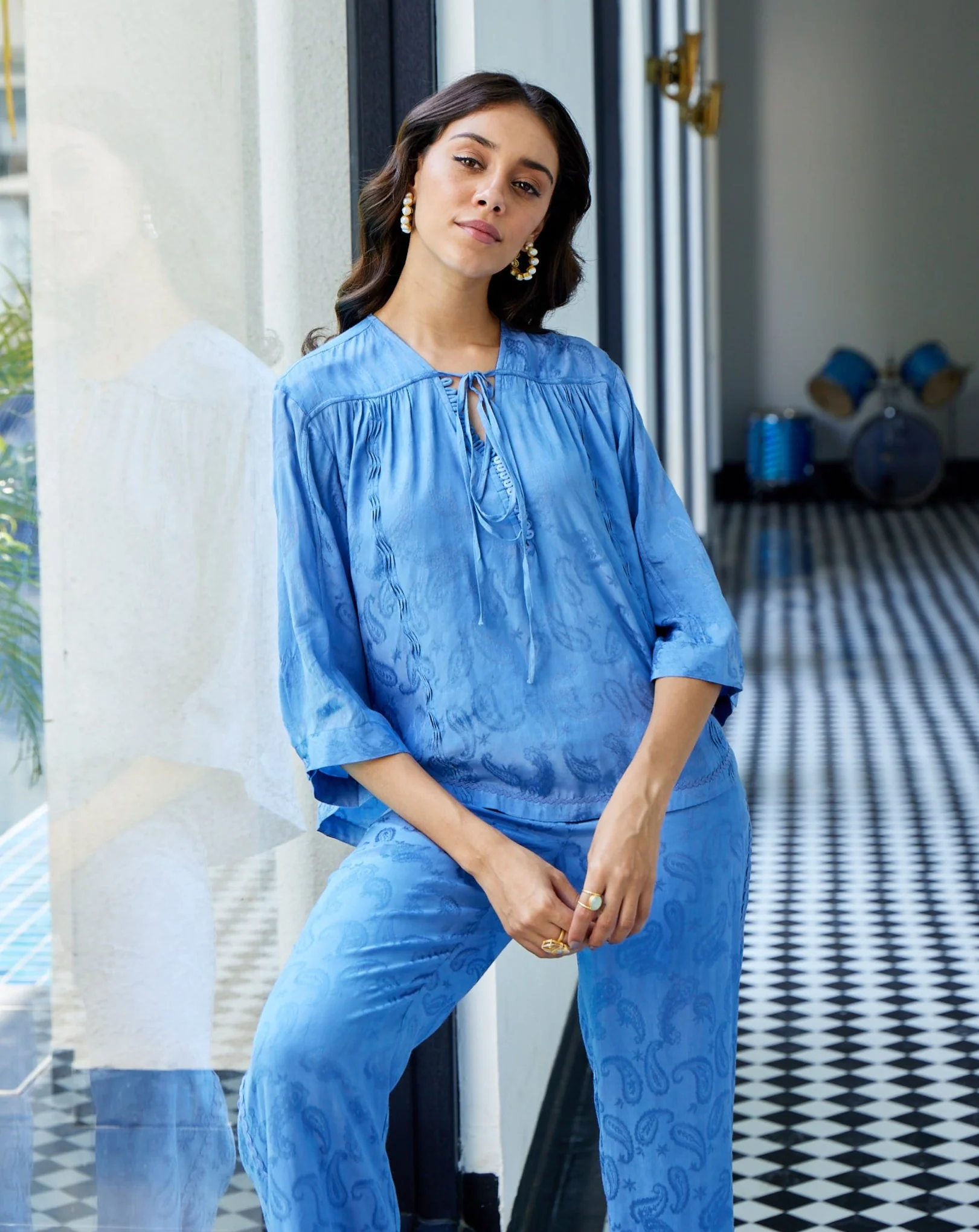 Ellie Jacquard Top - Image 12