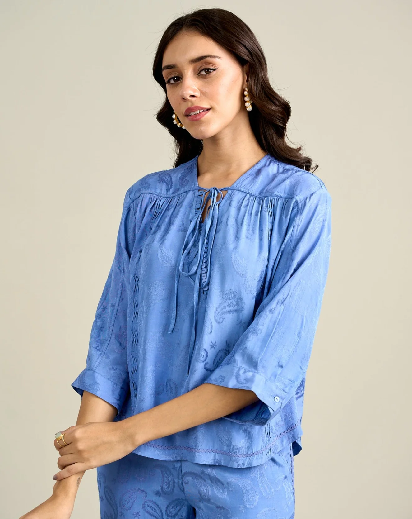 Ellie Jacquard Top - Image 4