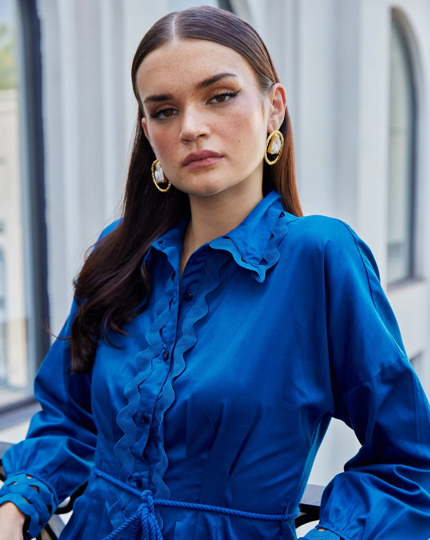 Cotton Satin Shirt - Image 28