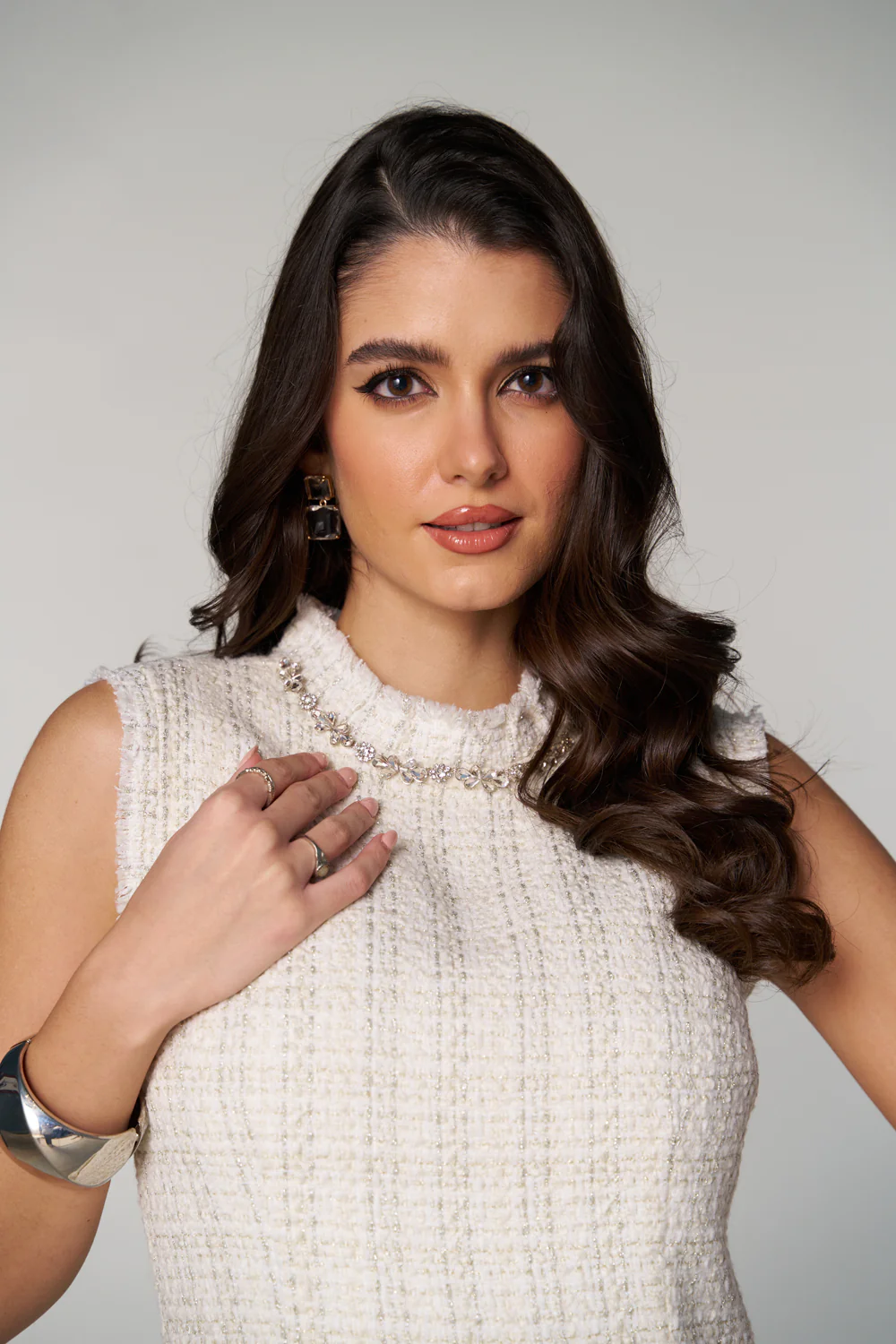 Hannah Textured Dress - Image 7