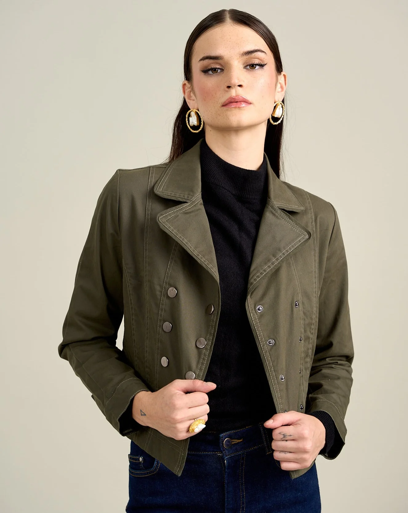 Harper Olive Jacket - Image 5