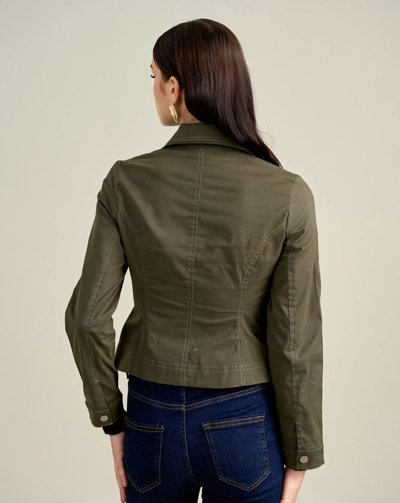 Harper Olive Jacket - Image 8