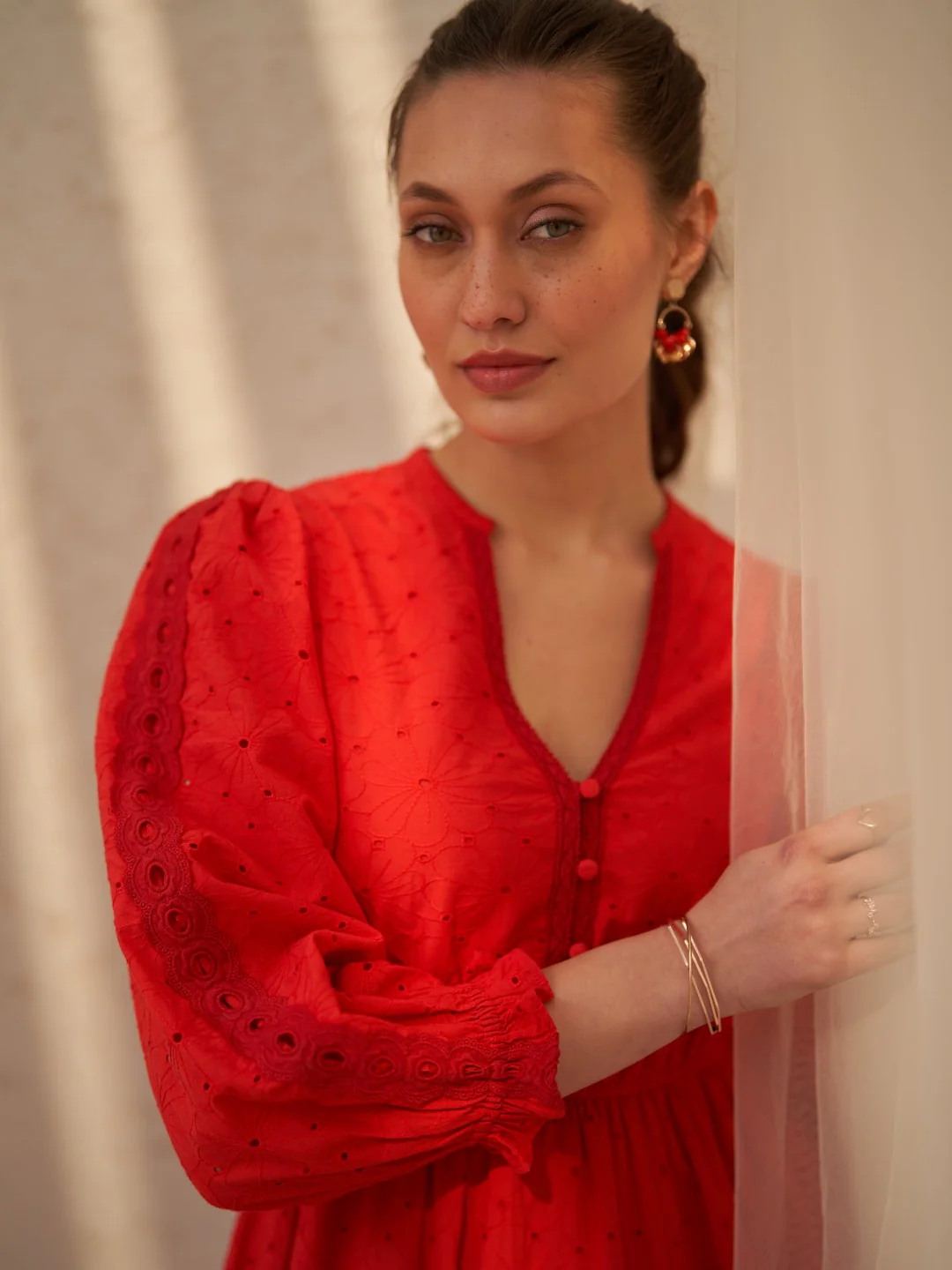 Julie Red Dress - Image 13