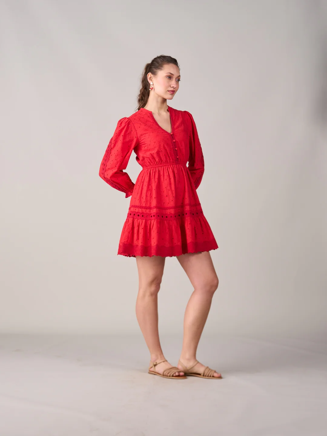 Julie Red Dress - Image 3