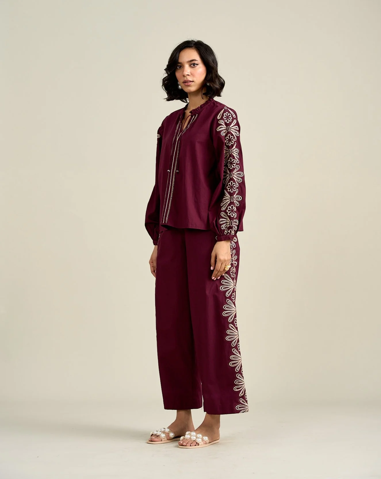 Kate Embroidered Pant - Image 3