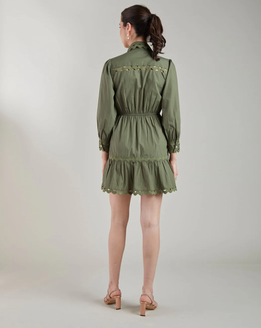 Khaki Wave Dress - Image 12