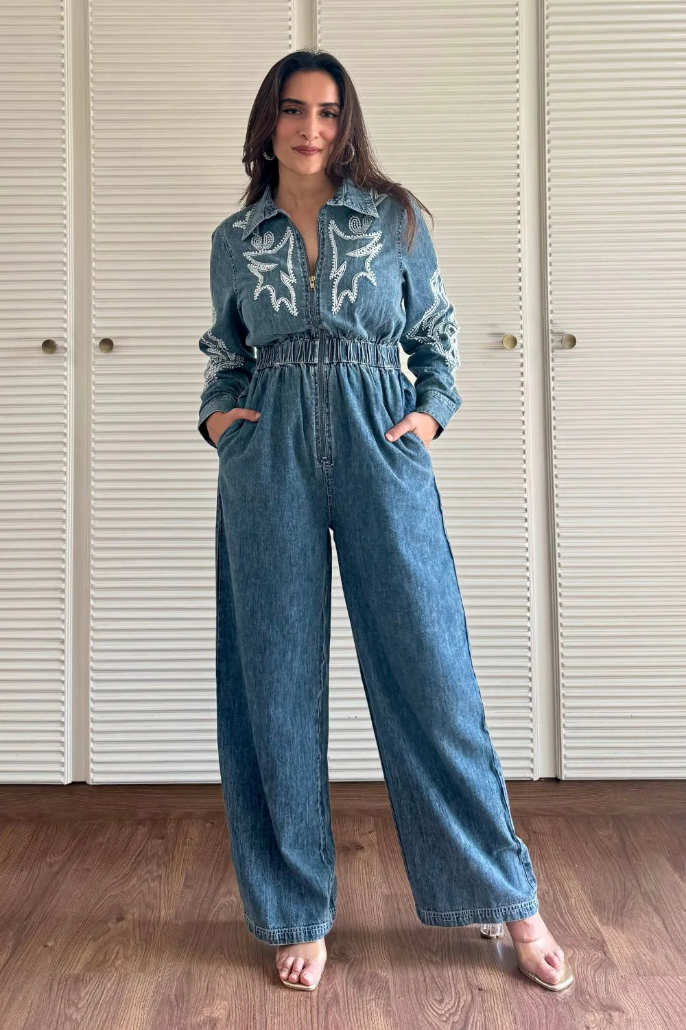 Lisa Denim Jumpsuit - Image 3