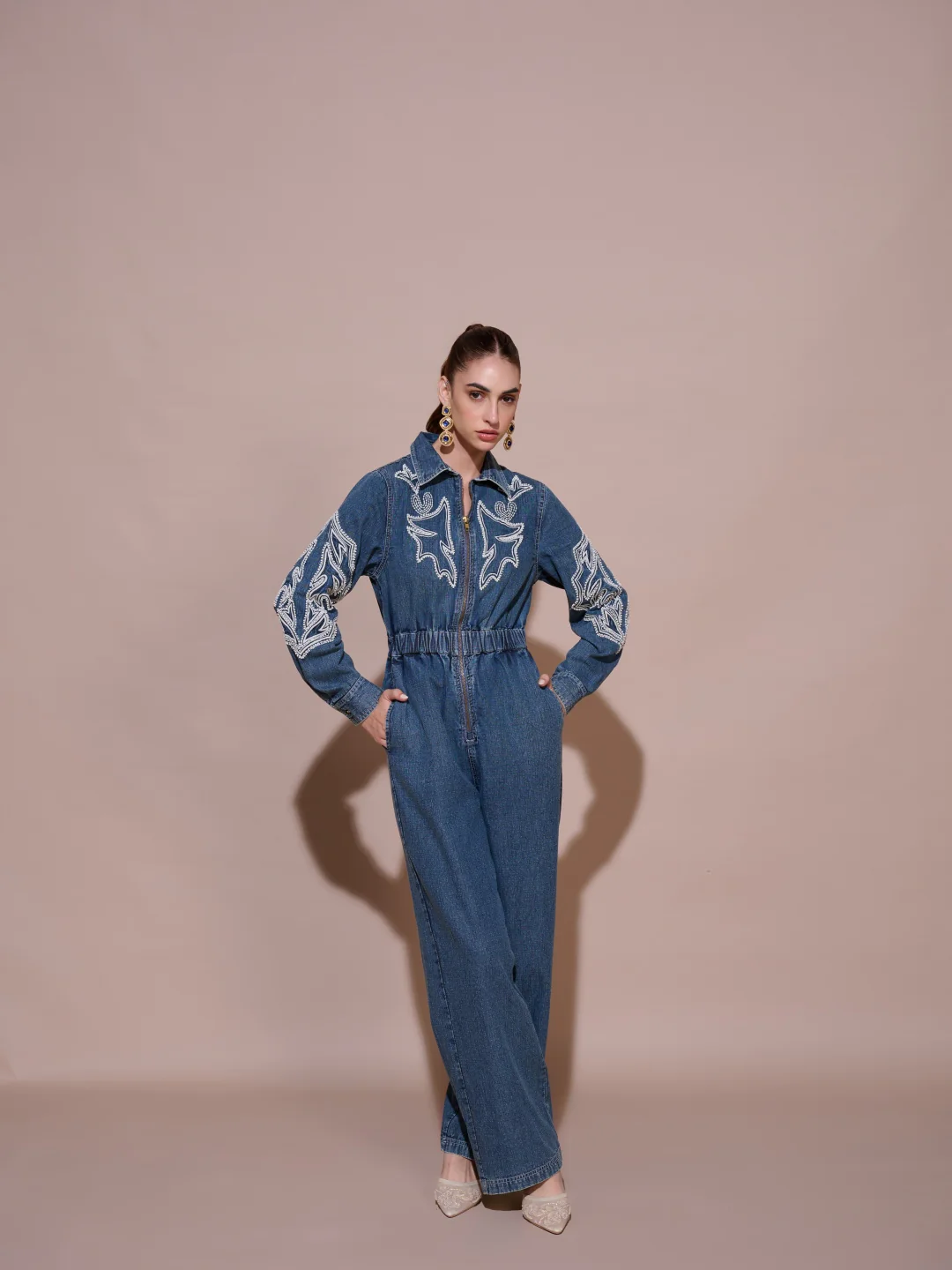 Lisa Denim Jumpsuit - Image 6