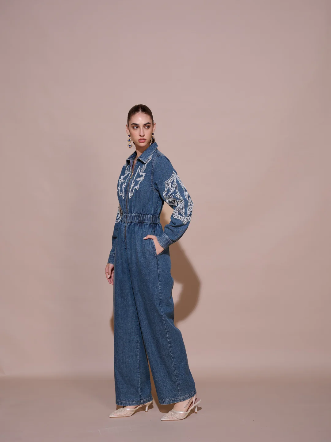 Lisa Denim Jumpsuit - Image 7
