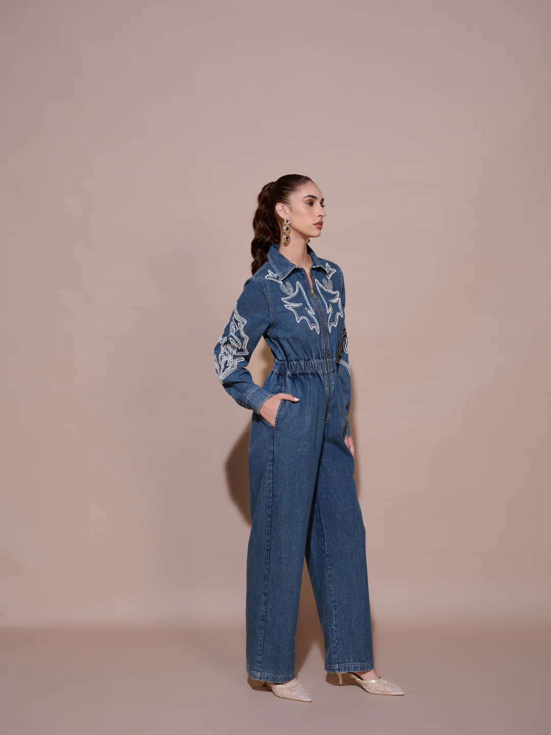 Lisa Denim Jumpsuit - Image 9