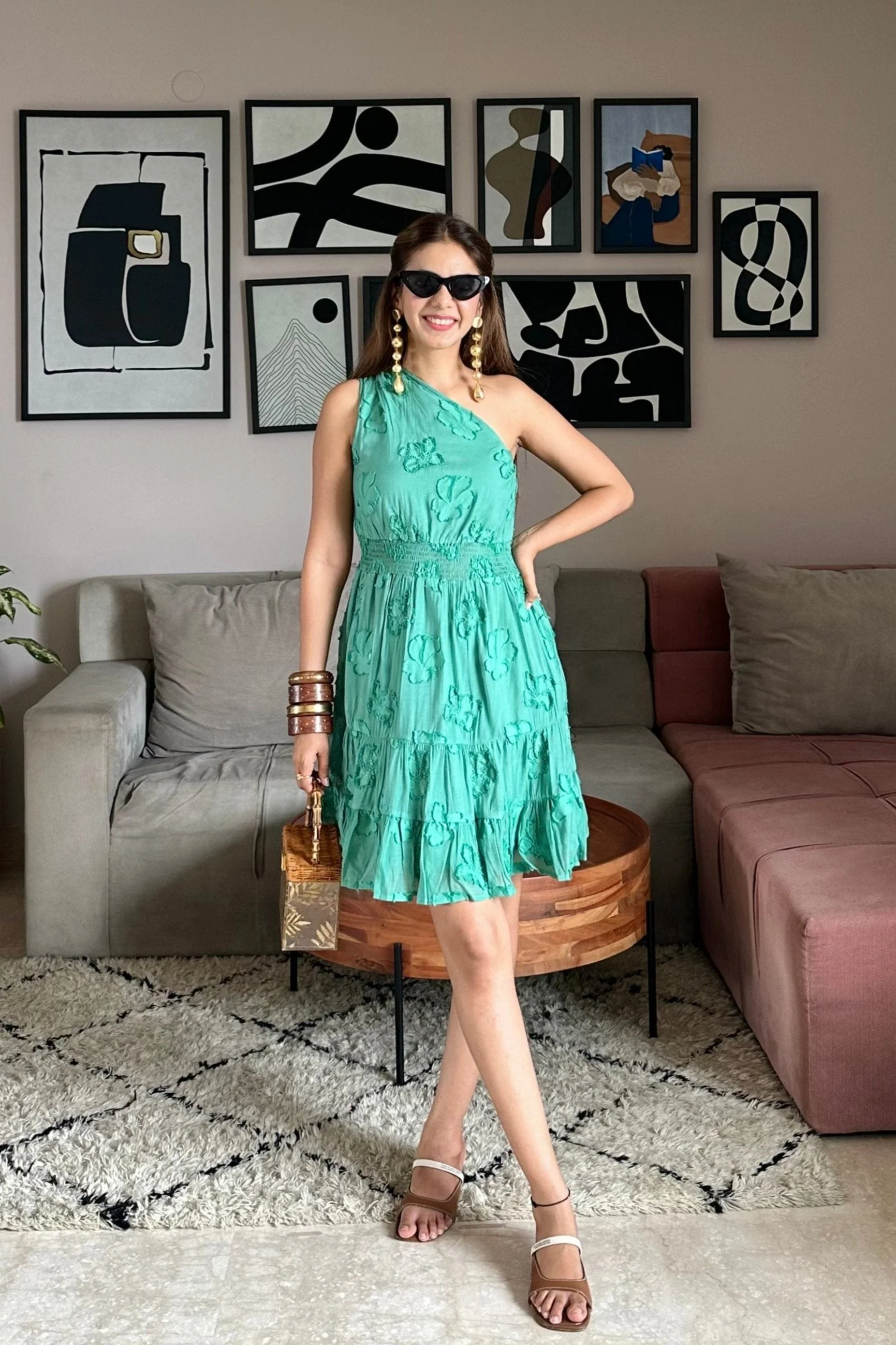 Sharon Jacquard Dress - Image 3