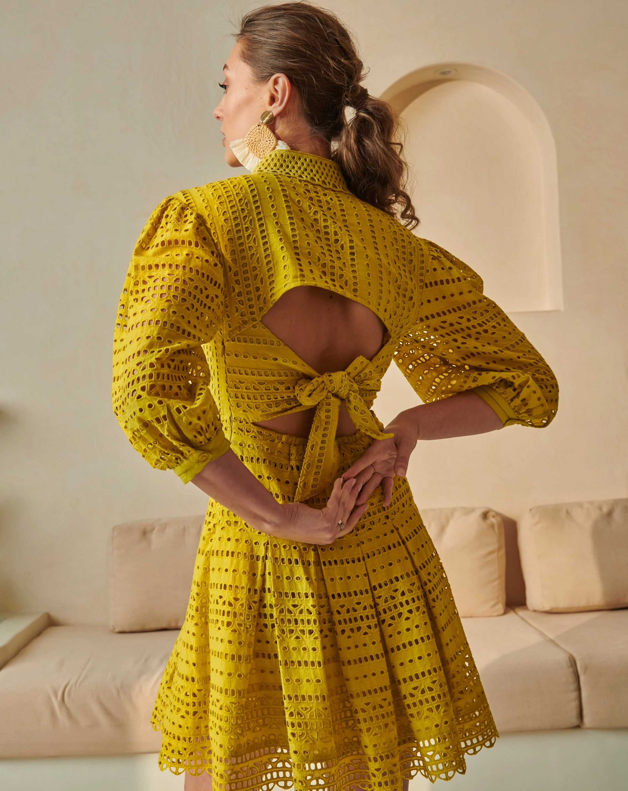 Thea Schiffli Dress - Image 5