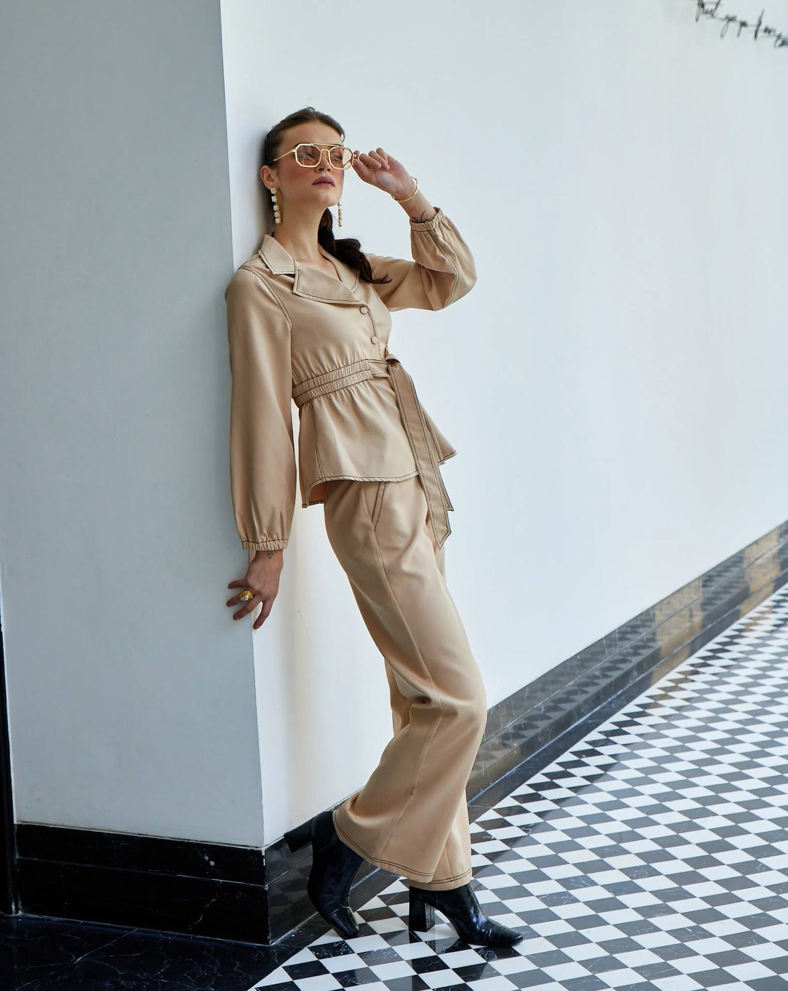 Royal Beige Jacket Top - Image 10