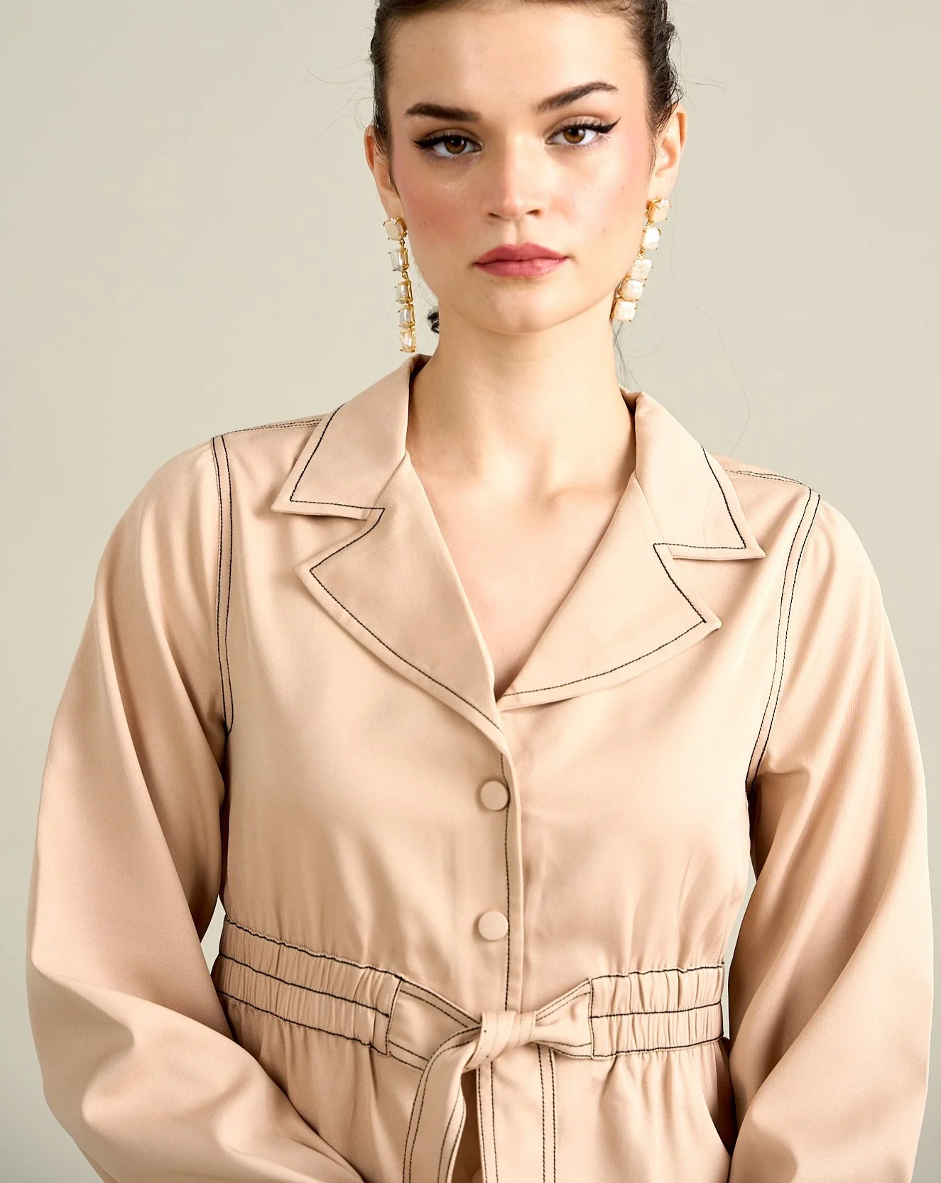 Royal Beige Jacket Top - Image 4