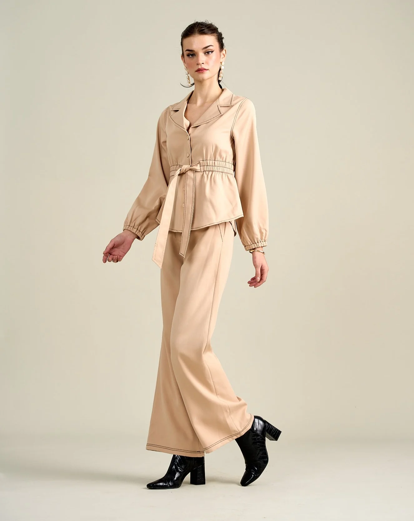 Royal Beige Jacket Top - Image 6