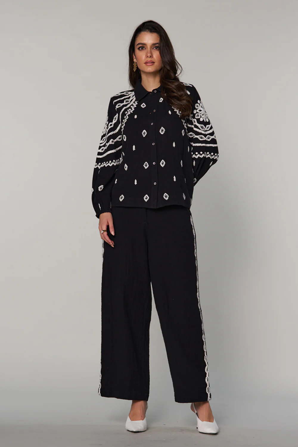 Sana Embroidered Pants - Image 6