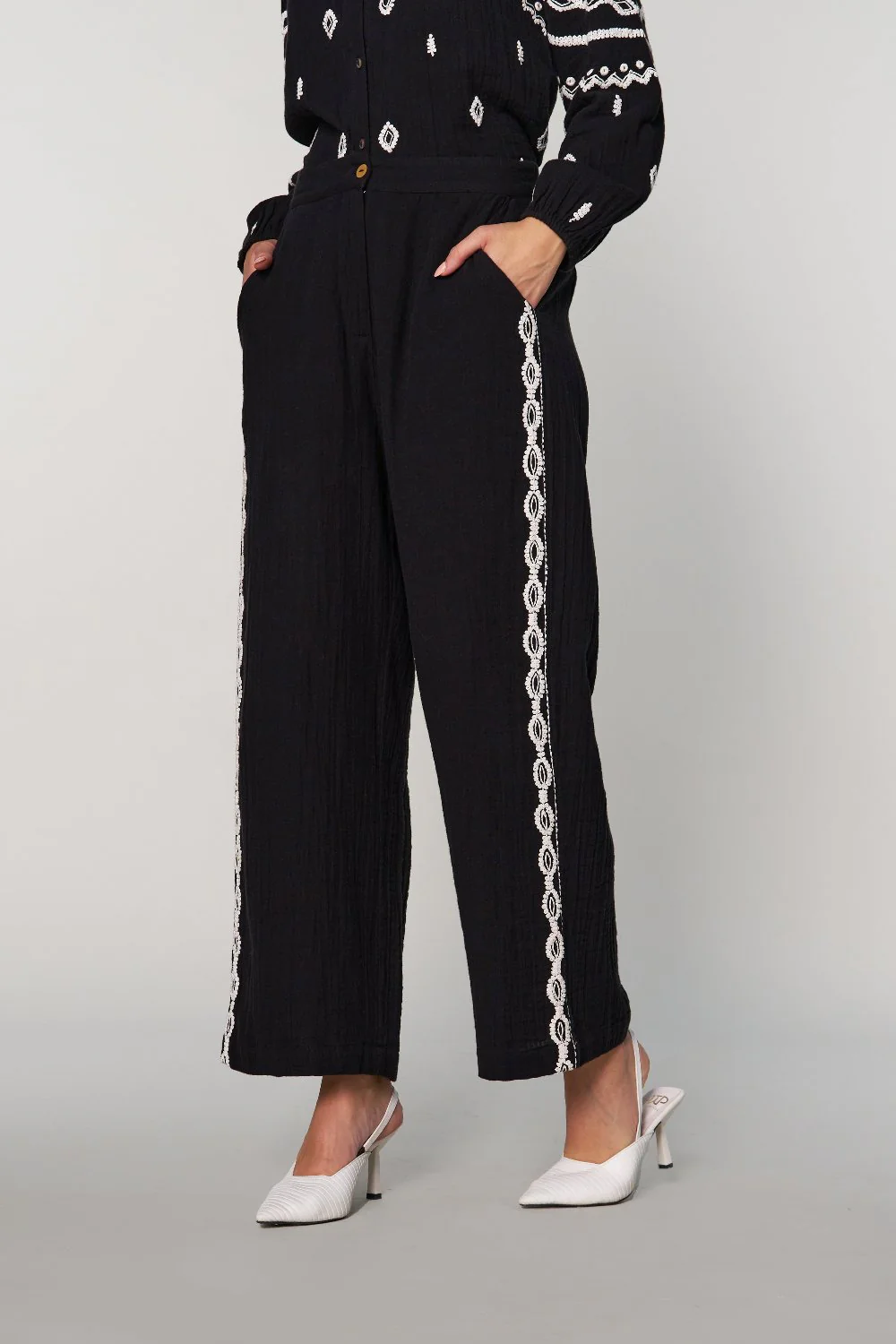 Sana Embroidered Pants - Image 9