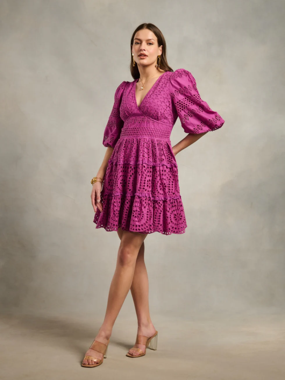 Serena Schiffli Dress - Image 6