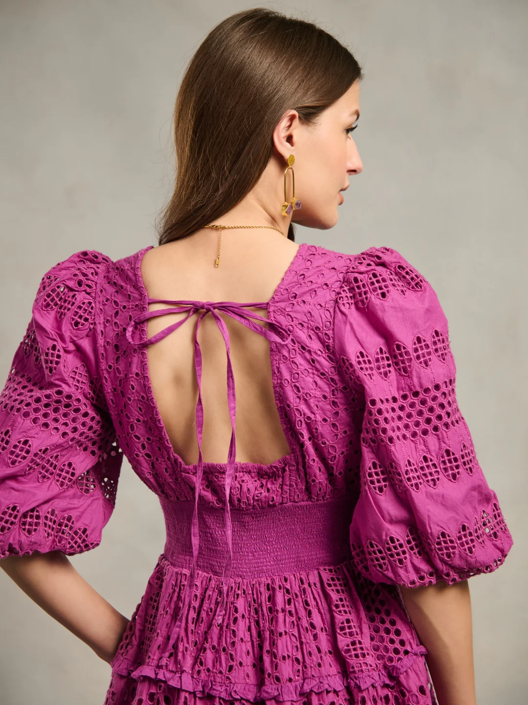 Serena Schiffli Dress - Image 9