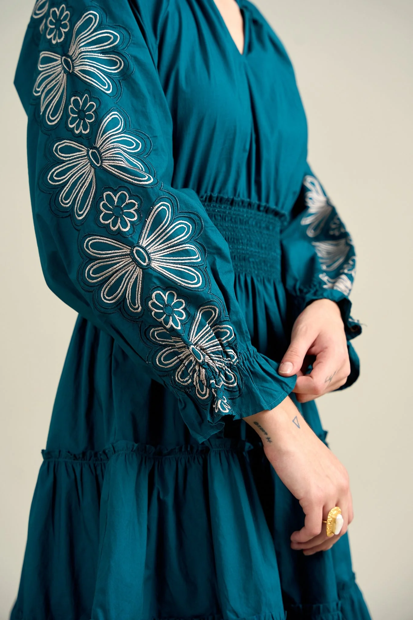Stella Embroidered Dress - Image 10