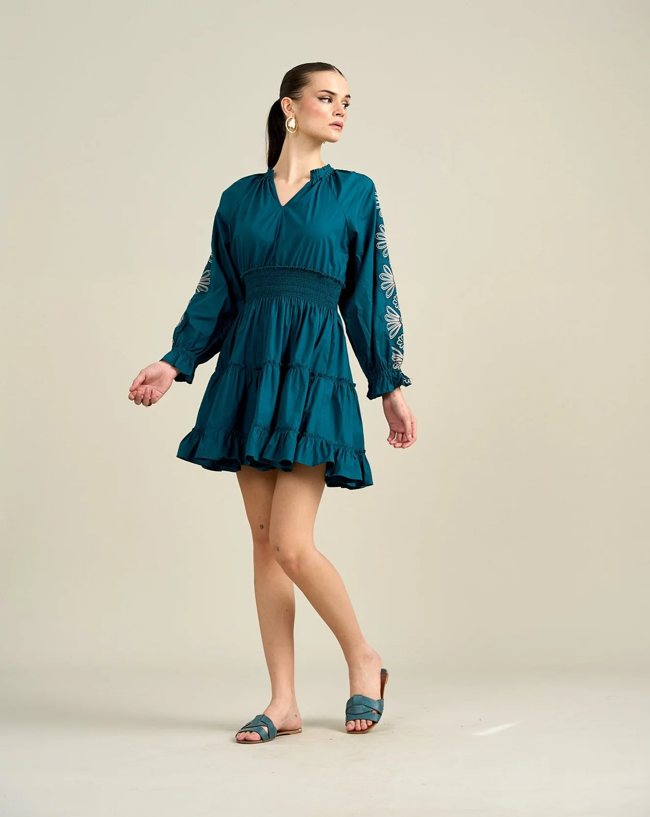 Stella Embroidered Dress - Image 6