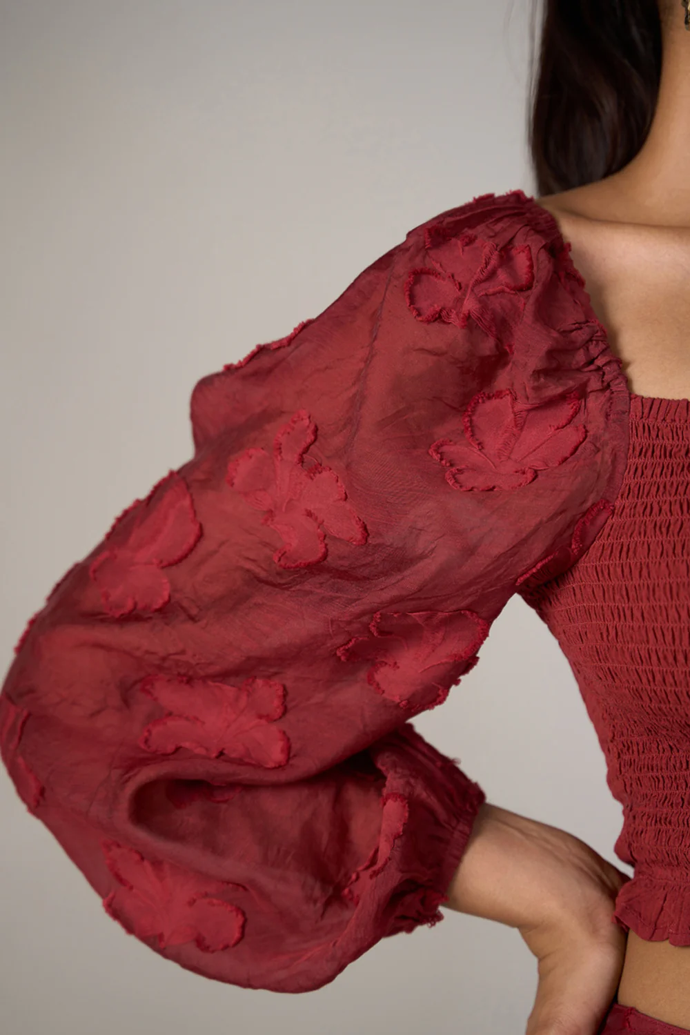 Audrey Jacquard Top - Image 7